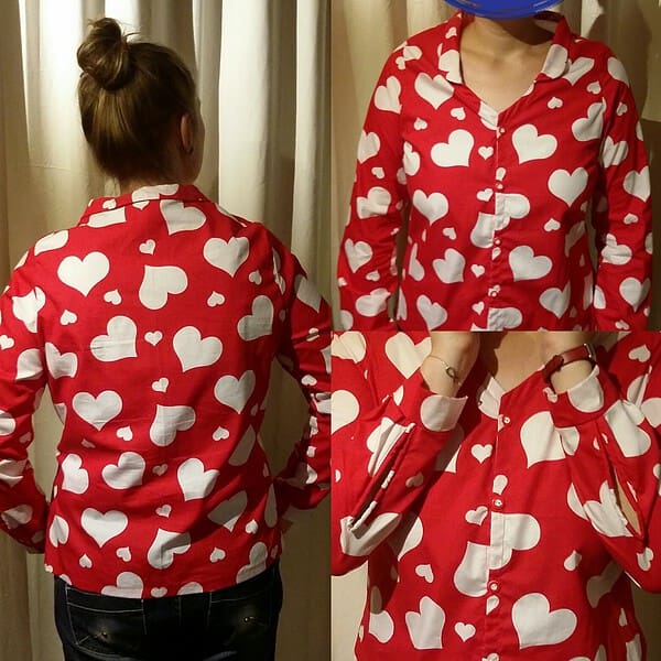 Herzchen Bluse