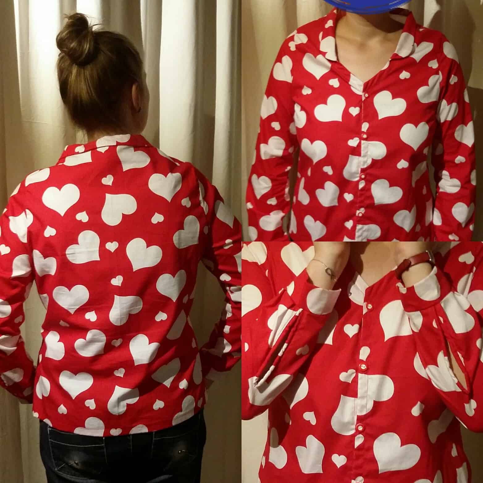 Herzchen Bluse