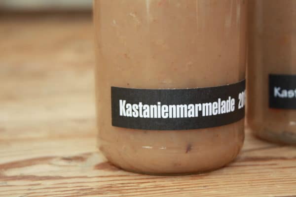 Kastanienmarmelade - HANDMADE Kultur