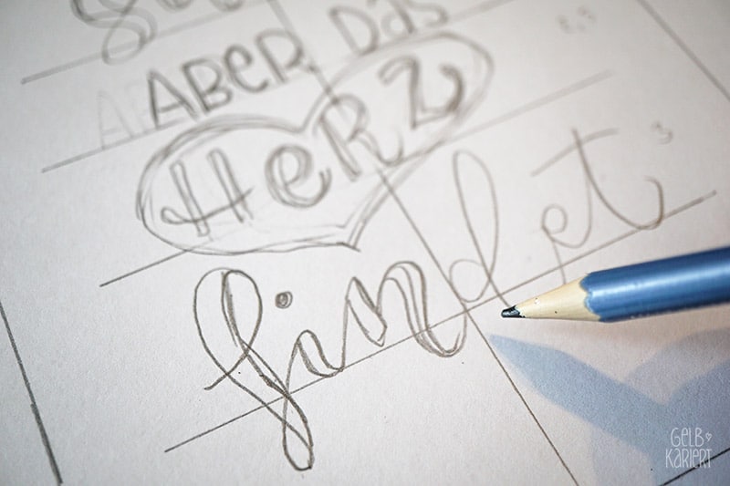 DIY: Lettering auf Notizheft