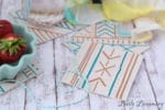 Mudcloth-inspirierte Untersetzer aus Modelliermasse
