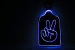 DIY Peace Leuchtschild