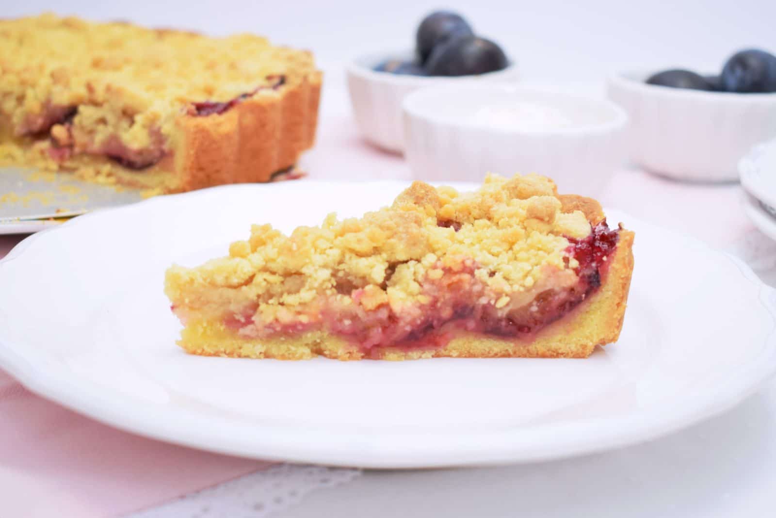 Zwetschgen auf Mürbeteig mit Streusel
