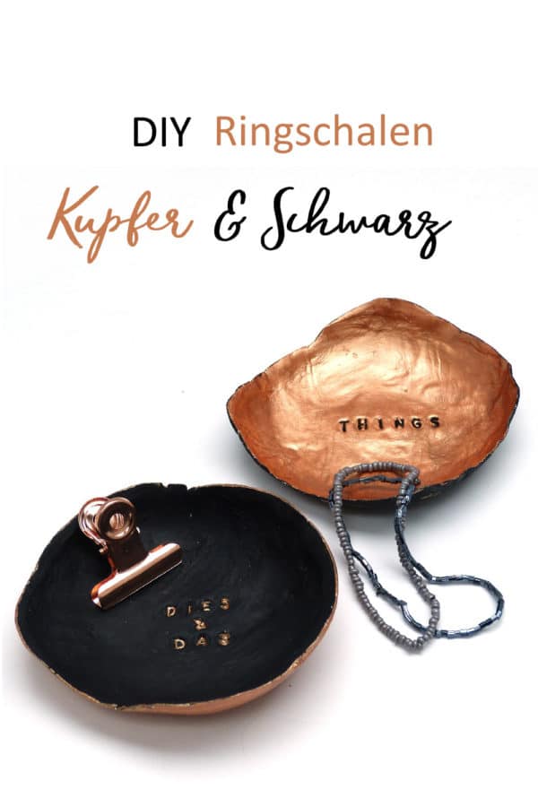 Ringschalen in Kupfer und Schwarz