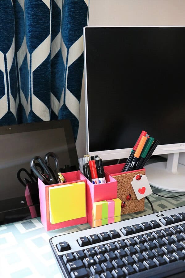 DIY Schreibtisch Organizer