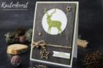 Weihnachtskarte mit dem Stempelset Freude im Advent von Stampin Up