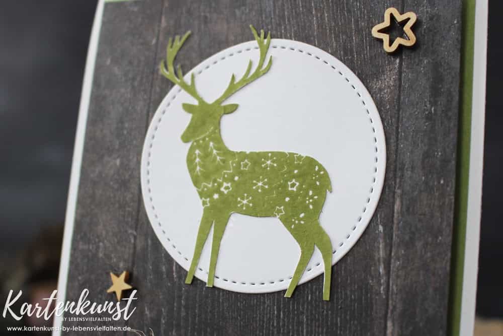 Weihnachtskarte mit dem Stempelset Freude im Advent von Stampin Up