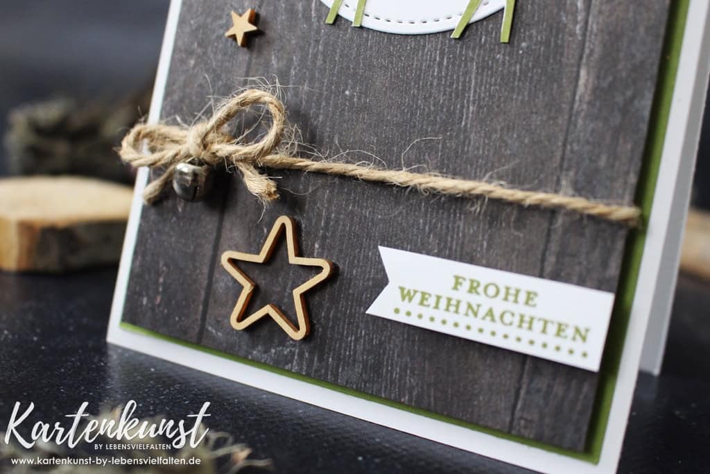 Weihnachtskarte mit dem Stempelset Freude im Advent von Stampin Up