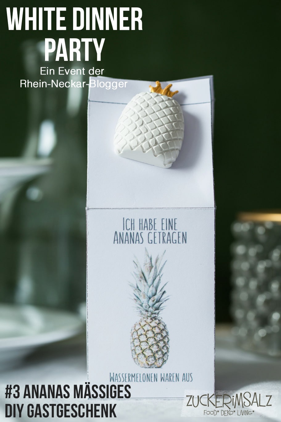Ananas Mässiges DIY Gastgeschenk