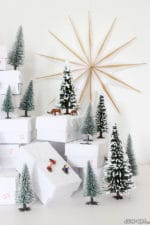 Adventskranz mit Modellfiguren