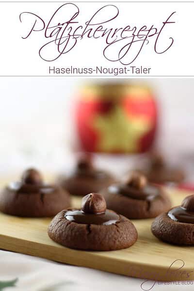 Aus der Weihnachtsbäckerei: Haselnuss-Nougat-Taler