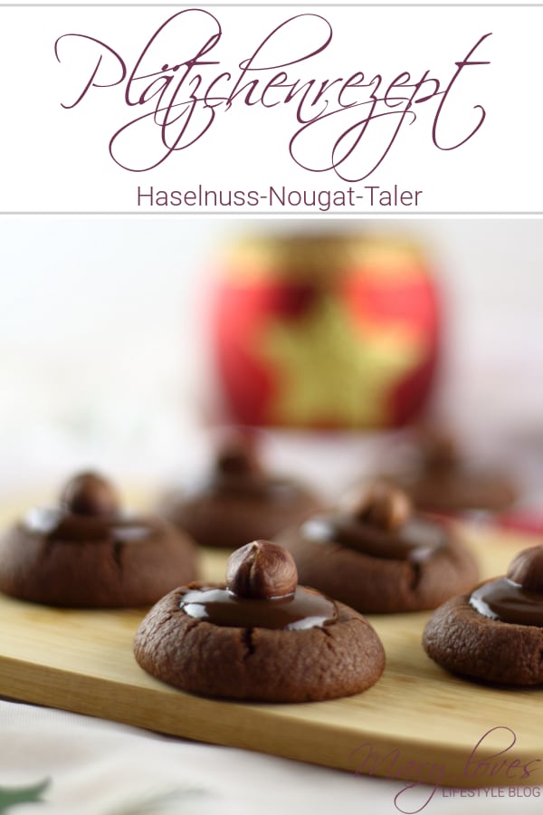 Aus der Weihnachtsbäckerei: Haselnuss-Nougat-Taler