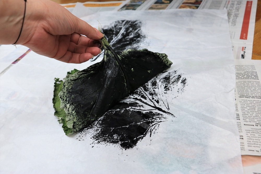 aus Natur wird Kunst: Blätterdruck