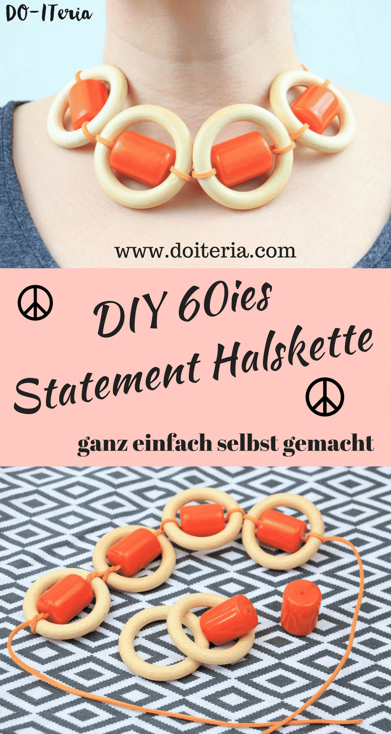 DIY 60ies Statement Halskette