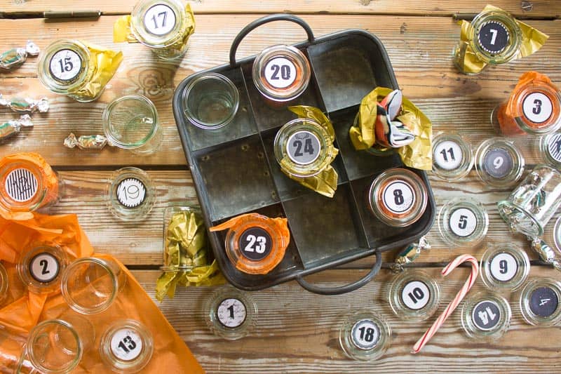 Adventskalender im Weckglas