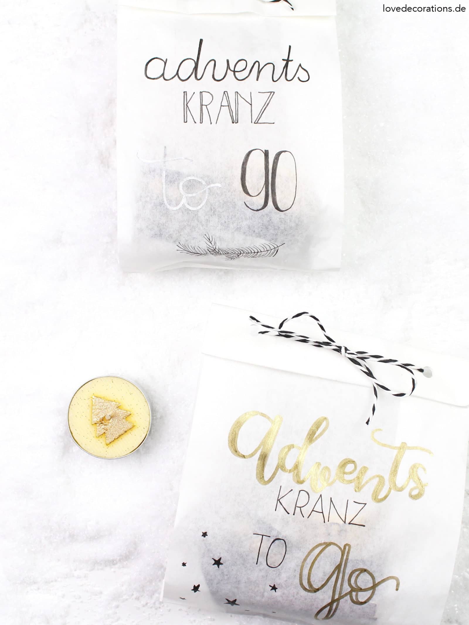 DIY Adventskranz to Go