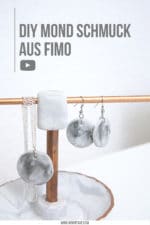 DIY Mond Schmuck aus Fimo basteln | mit Videotutorial