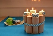 Last-Minute-Upcycling-Adventskranz aus Holz