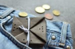 Origami-Geldbörse aus veganem Leder