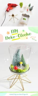 DIY Glasglocke / Kerze im Glas mit Deckel Upcycling