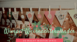 Wimpel Weihnachtskalender basteln!