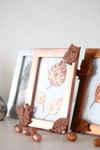 [Herbst-DIY] Bilderrahmen in Metallicfarben & mit herbstlichen Motiven