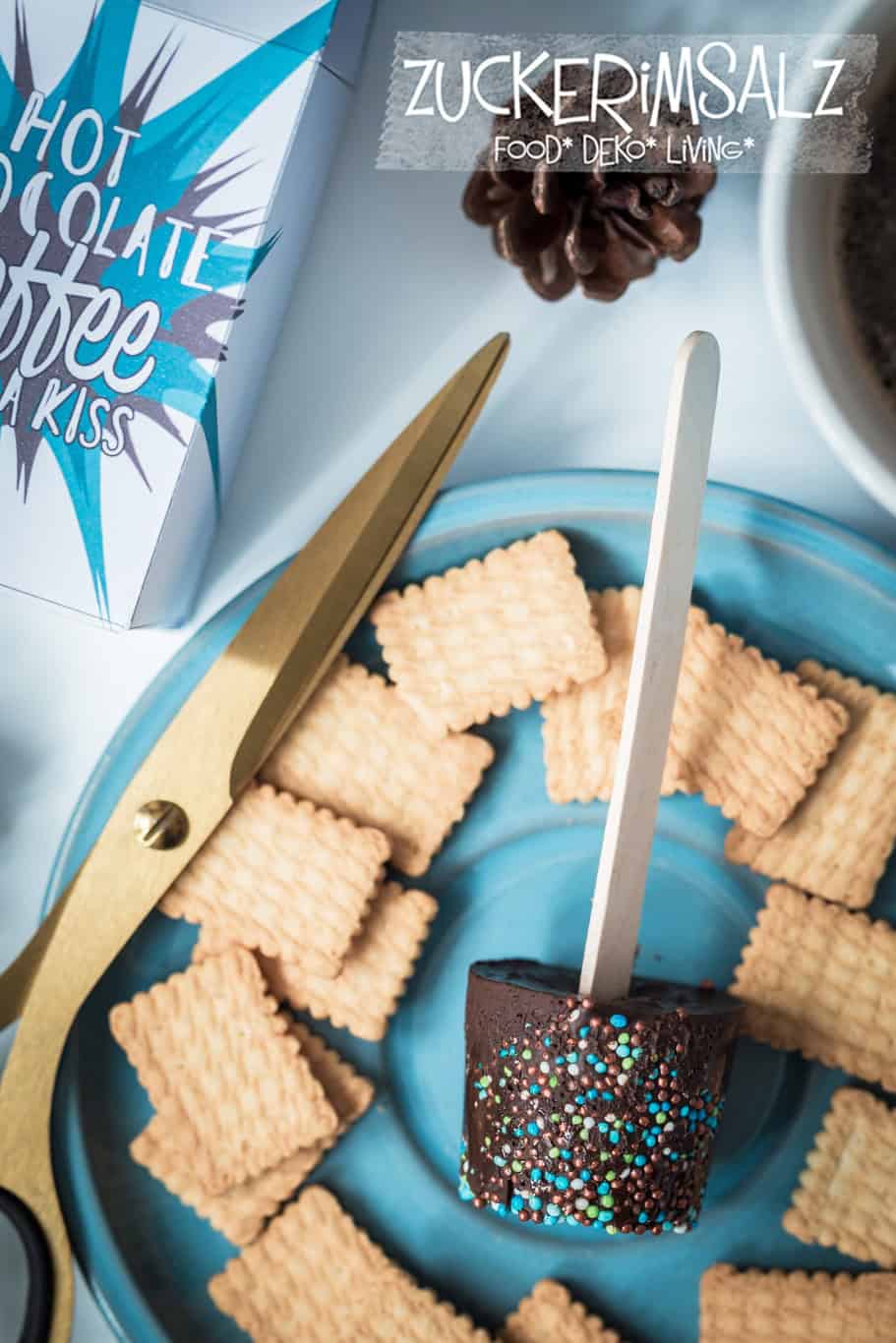 Hot Chocolate Coffee Sticks & Milchbox DIY … Freebie
