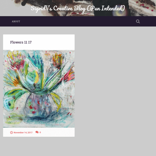 Sigrid’s Creative Blog (Pun Intended)