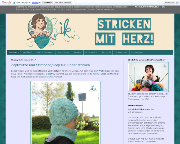 Strickblog will-stricken.de * Stricken mit Herz