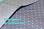 Kappnaht flach nähen