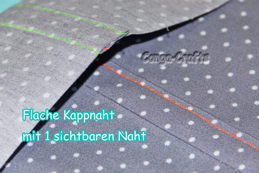 Kappnaht flach nähen