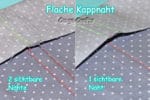 Kappnaht flach nähen