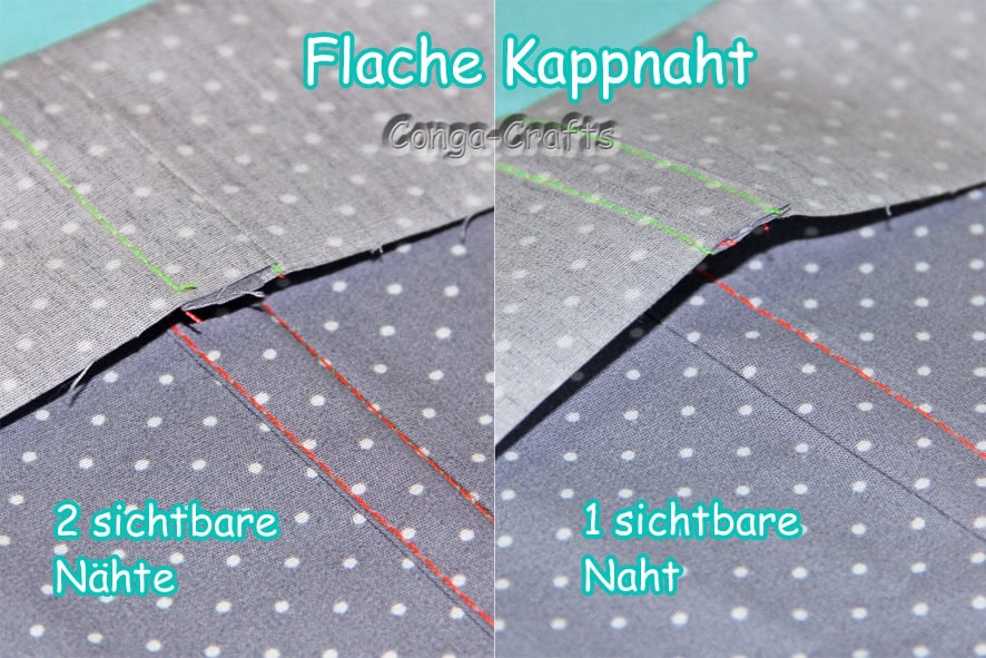 Kappnaht flach nähen