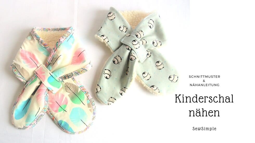 Schnittmuster: Schal für Kinder nähen