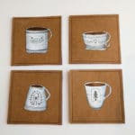 DIY – bemalte Tassenuntersetzer