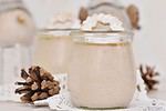 Weihnachtliches Panna Cotta mit Marzipan und Zimt