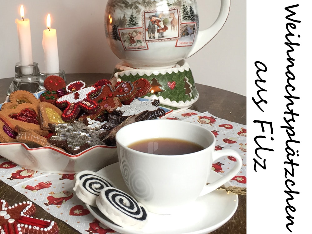 Weihnachtsplätzchen aus Filz