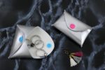 silbernes no-sew Täschchen
