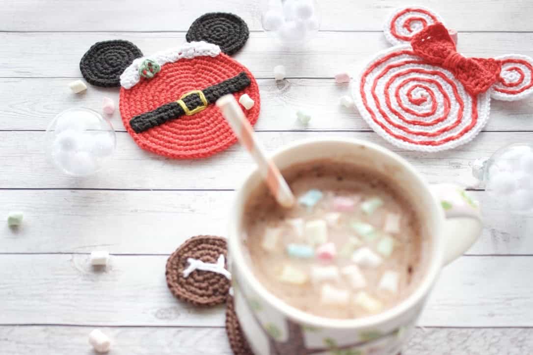 Winterliche Untersetzer häkeln – mit Disney touch!