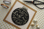 Weihnachtskarten mit Faux Calligraphy gestalten