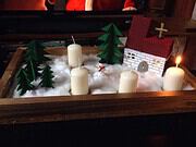 DIY Adventsgesteck aus Pappe