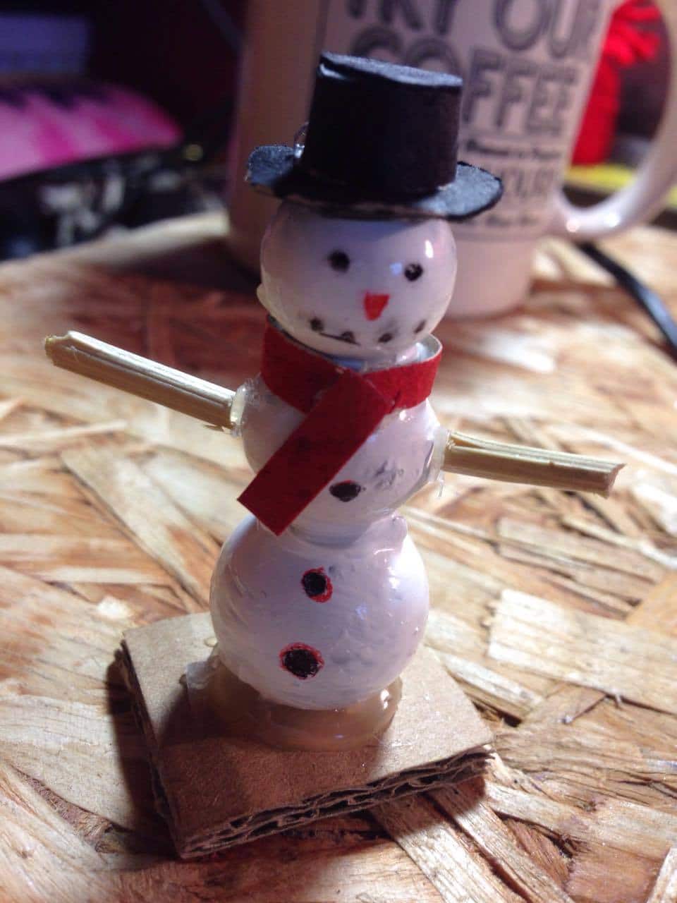 DIY Adventsgesteck aus Pappe