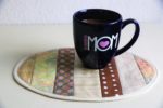 Schnittmuster: Ovalen Mug Rug nähen
