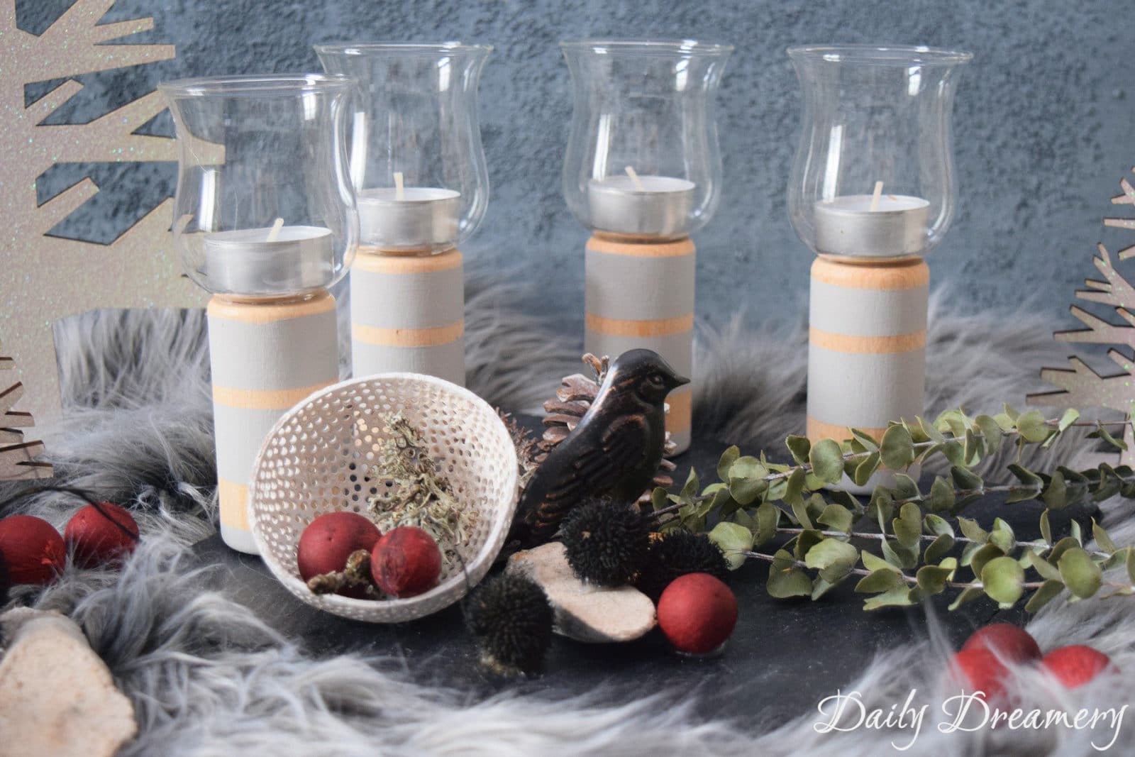 Adventskranz mit Naturmaterialien – Klassiker neu interpretiert