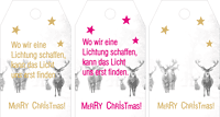 Paketanhänger für Weihnachten als freebie