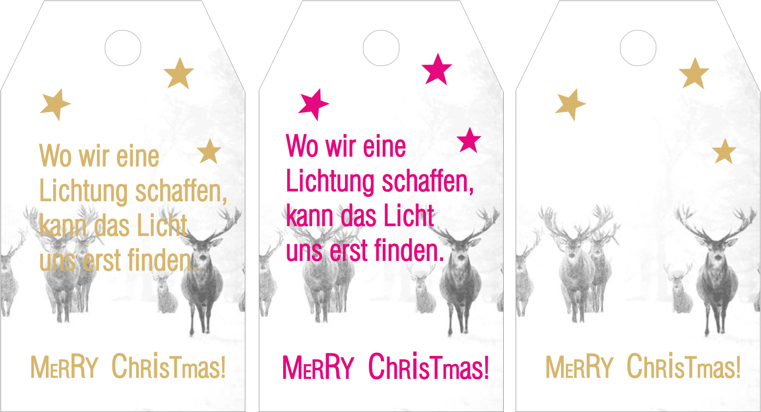 Paketanhänger für Weihnachten als freebie