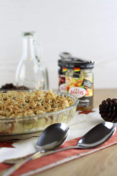 Weihnachtliches Bratapfel-Crumble