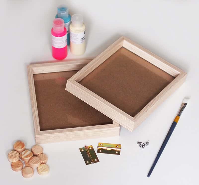 Upcycling: Backgammon aus Bilderrahmen