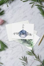 3 kostenlose Printables für Weihnachtspost