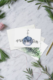 3 kostenlose Printables für Weihnachtspost